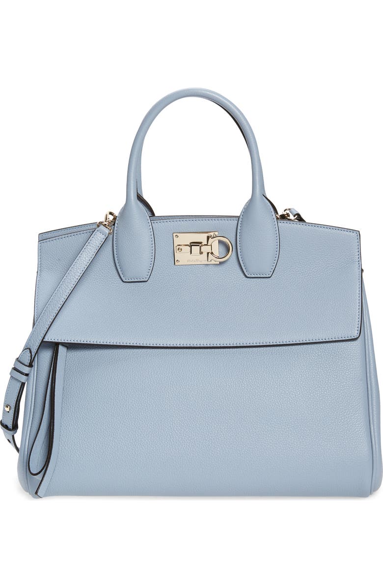 FERRAGAMO Salvatore Ferragamo The Studio Leather Top Handle Bag, Main, color,