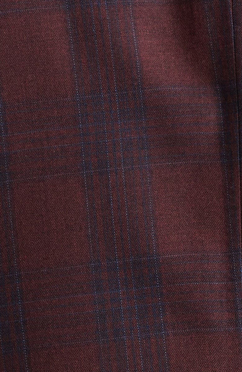 ISAIA Capri Plaid Wool Sport Coat, Alternate, color, Purple