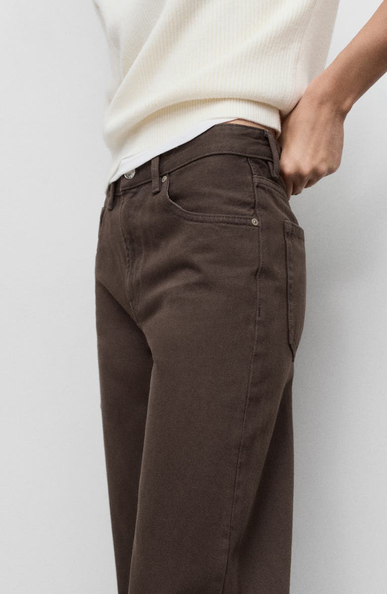 MANGO Miami Straight Leg Jeans, Alternate, color, Chocolate