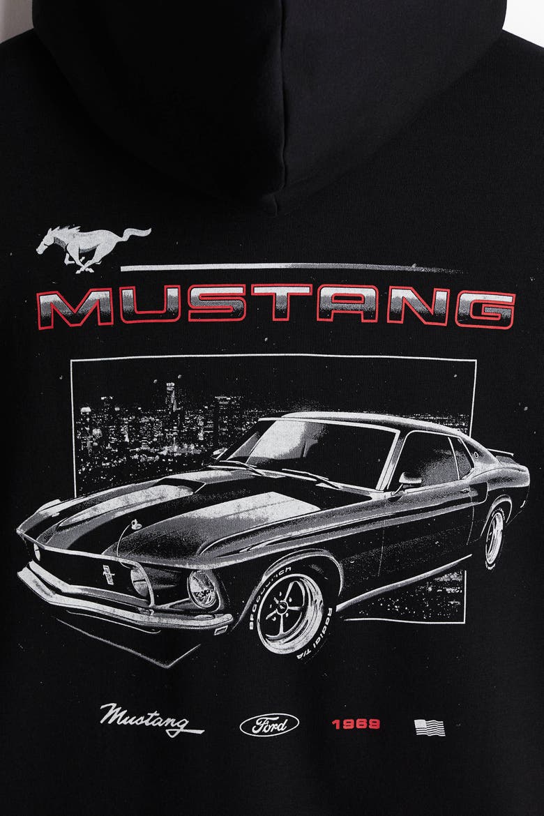 Loose Fit Hoodie, Alternate, color, Black/Ford