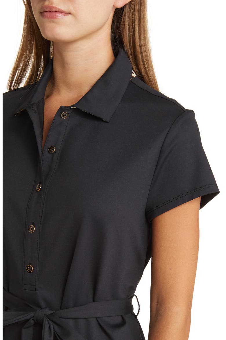 Aubrey Lovely Leo IslandZone® Belted Shirtdress, Alternate, color, BLACK