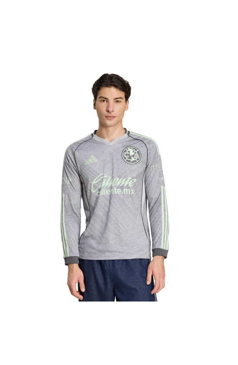 adidas Men's adidas  Gray Club America 2025/26 Third Replica Long Sleeve Jersey, Main, color, Gray