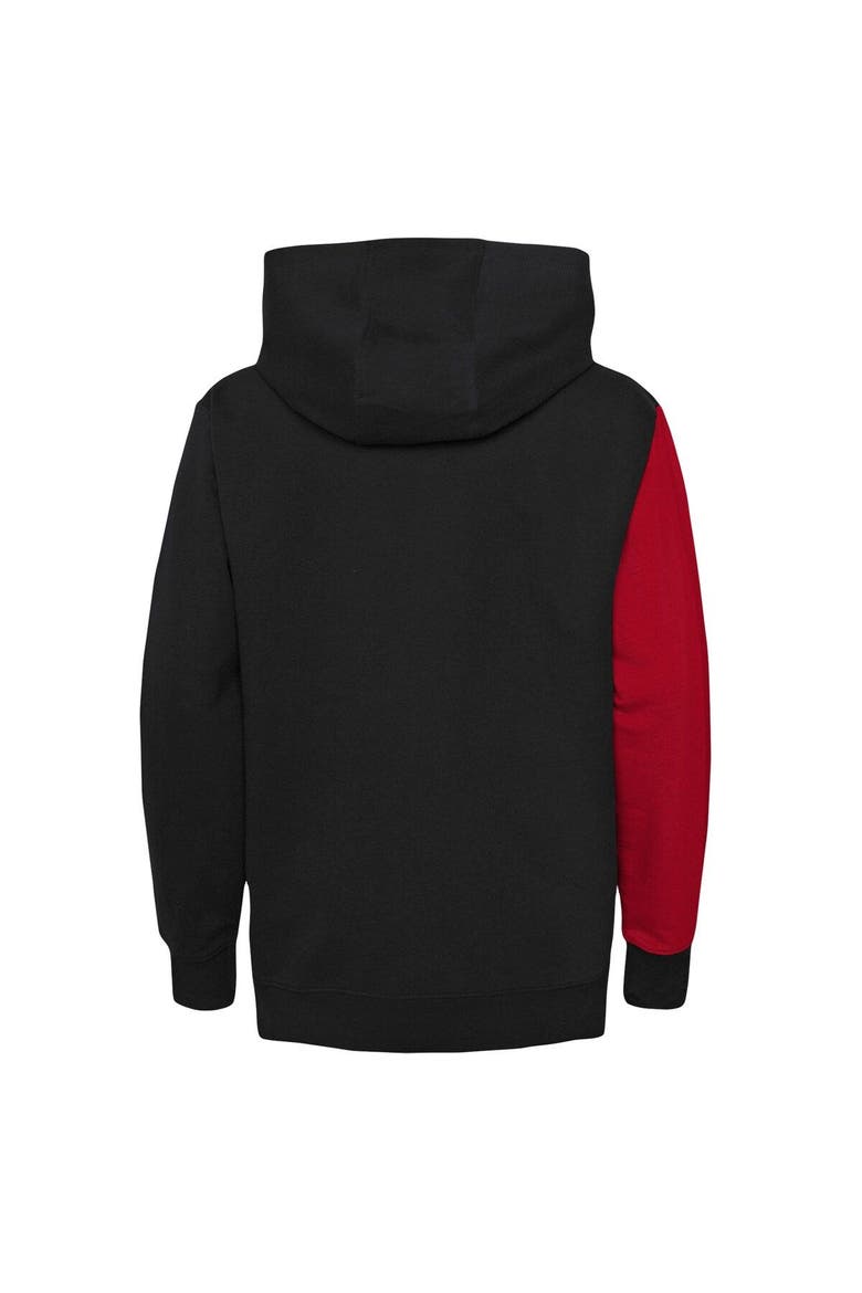 Preschool Red/Black Chicago Bulls Unrivaled Split Pullover Hoodie, Alternate, color, Red