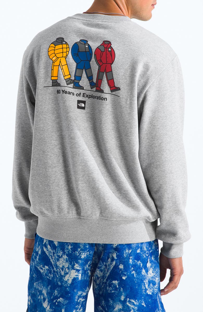 The North Face Celebration Graphic Sweatshirt, Alternate, color, Tnf Light Grey Heather