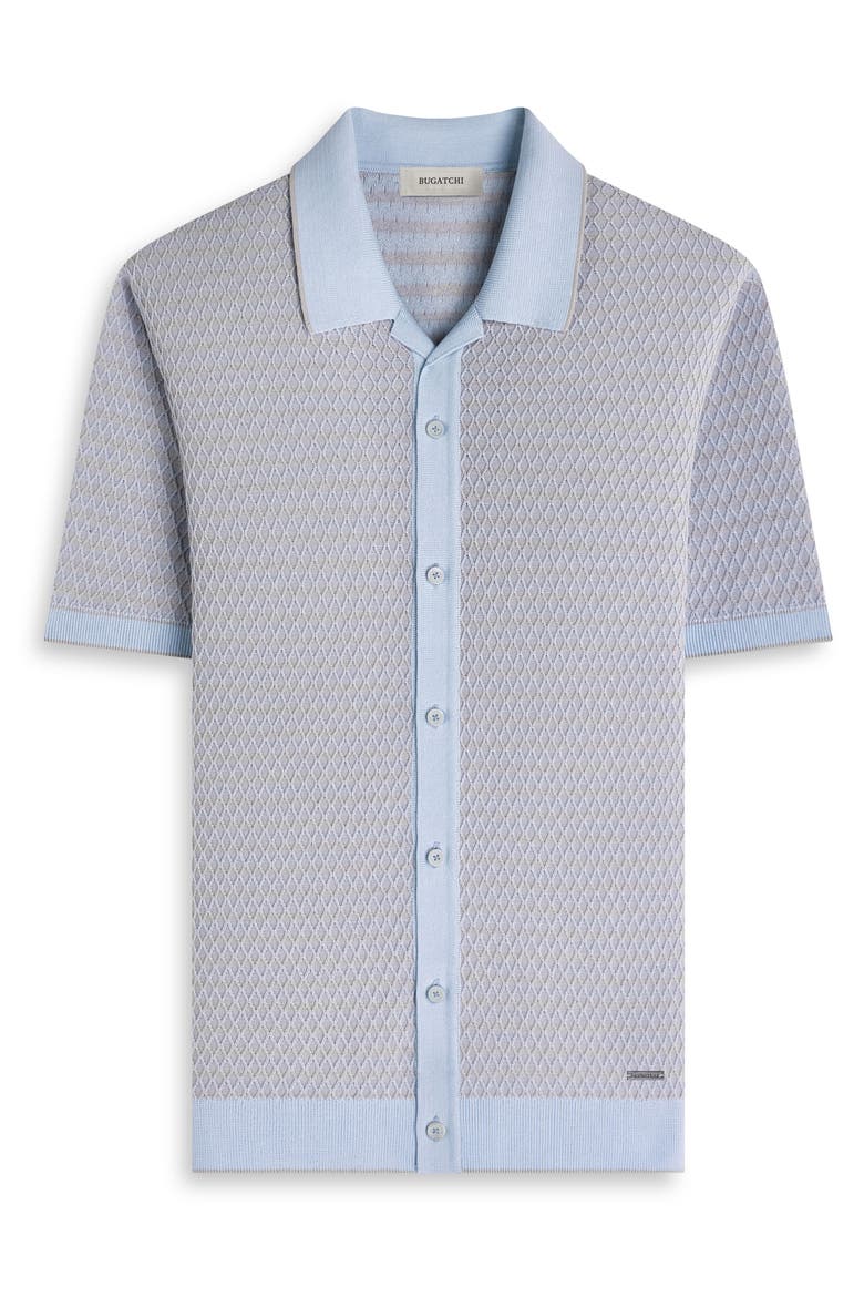 Short Sleeve Cardigan, Alternate, color, HAZY BLUE
