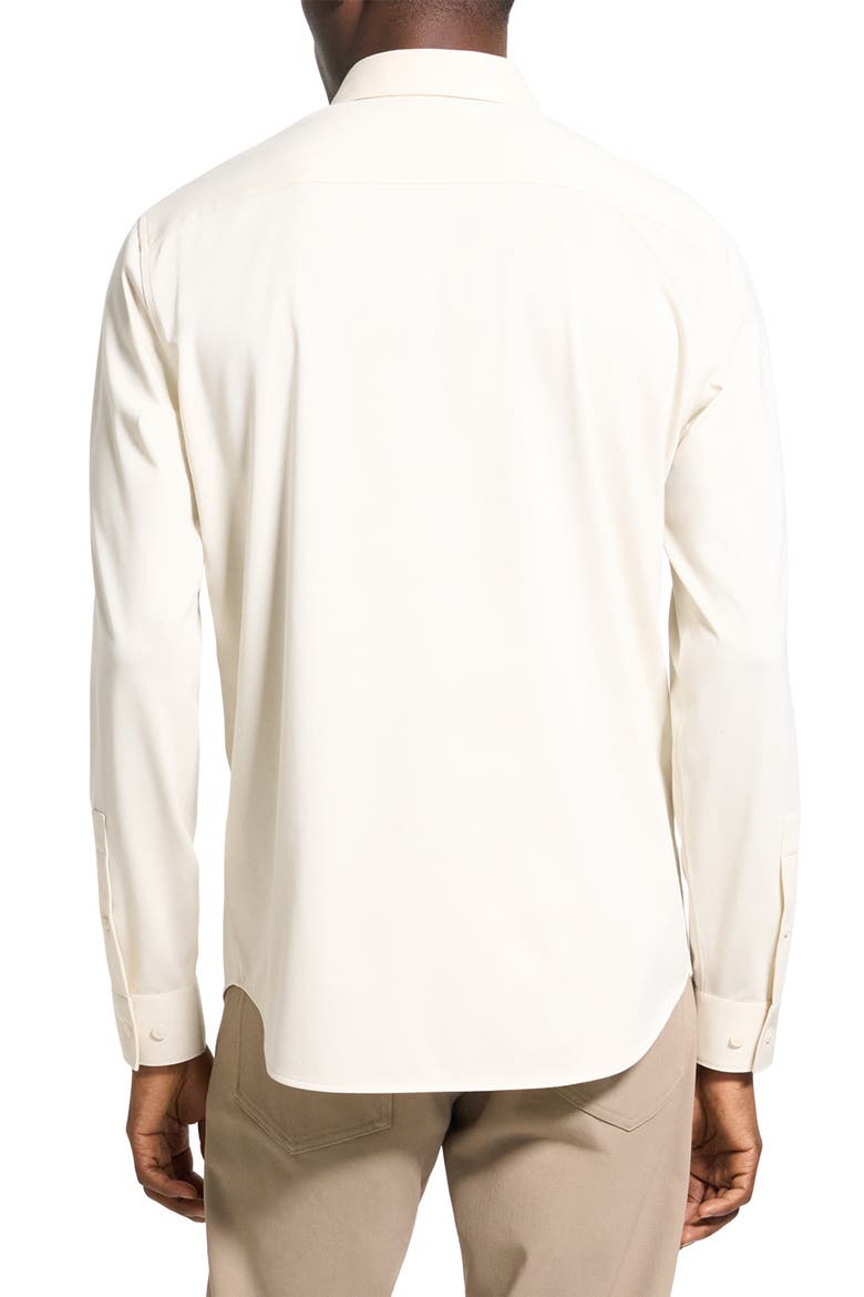 Sylvain ND Structure Knit Button-Up Shirt, Alternate, color, OAT MILK