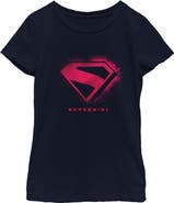 Supergirl Girl's Supergirl Classic Logo Ink  Graphic T-Shirt