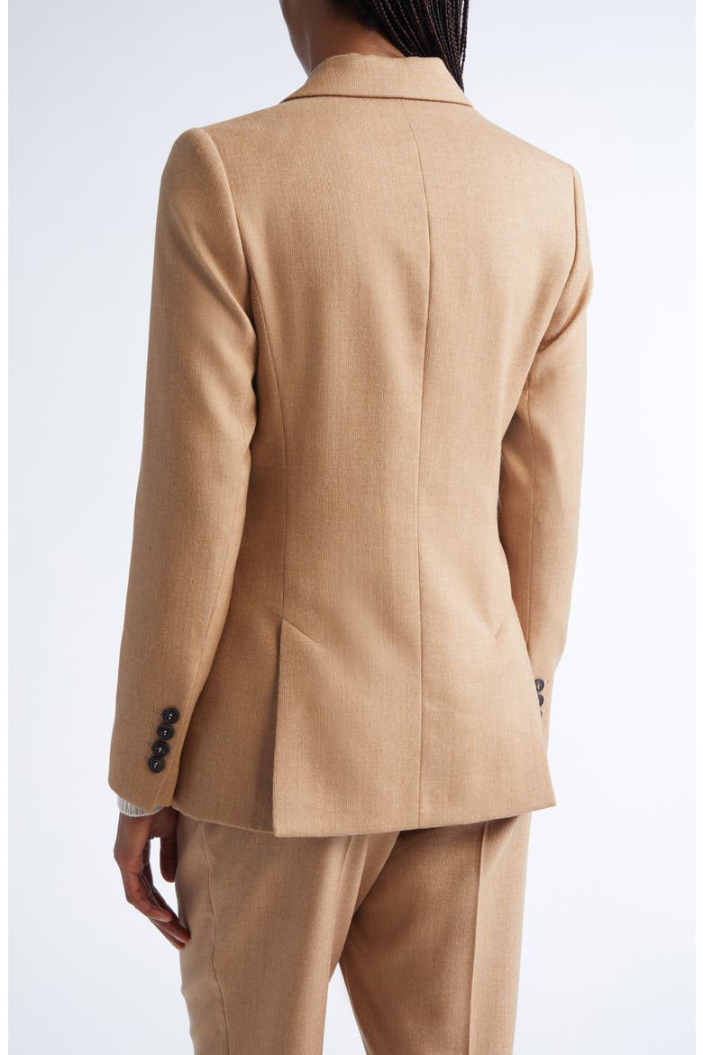 Shimmer Virgin Wool Blend Blazer, Alternate, color, 02 SAND