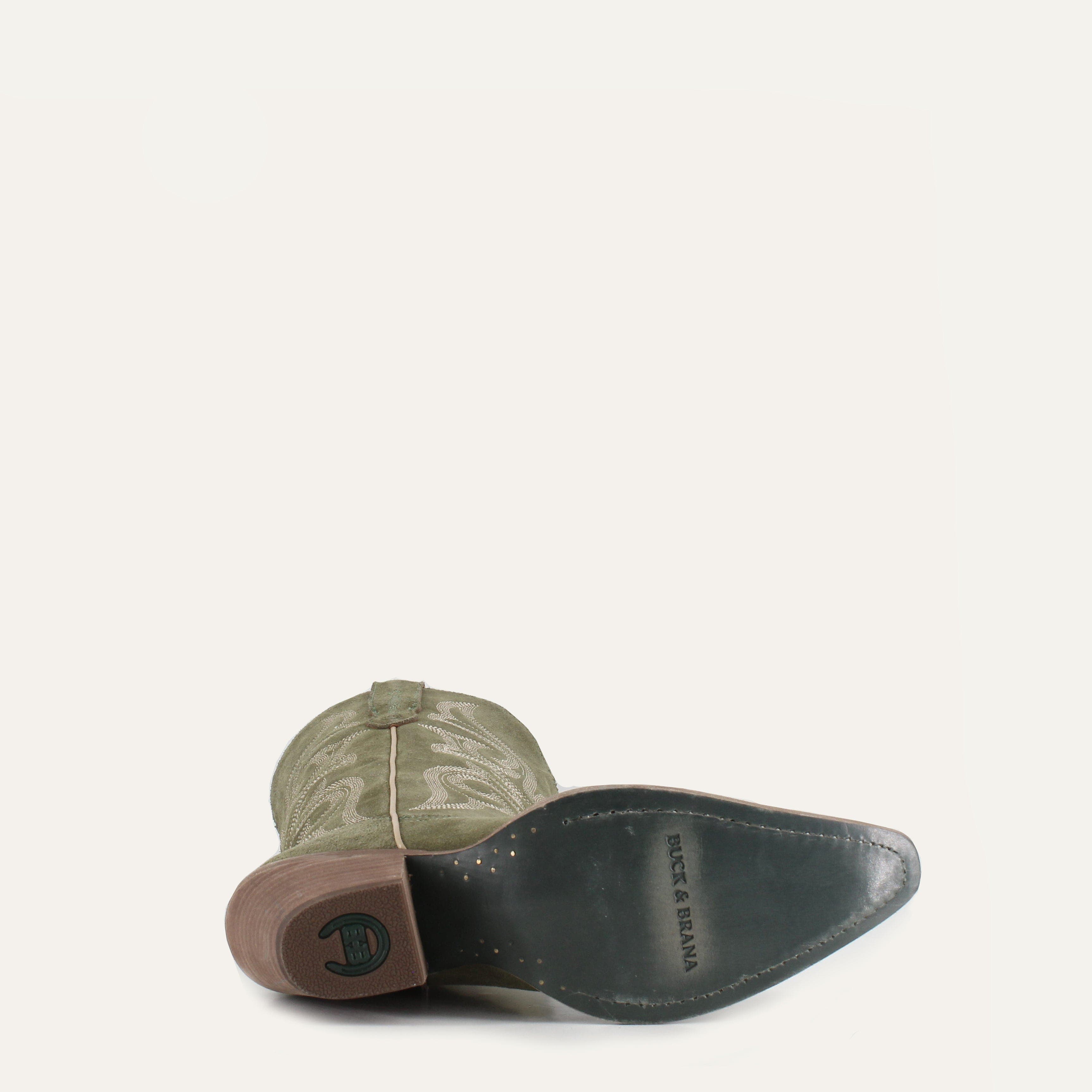 Buck & Brana Tessa Leather Boots, Alternate, color, Olive