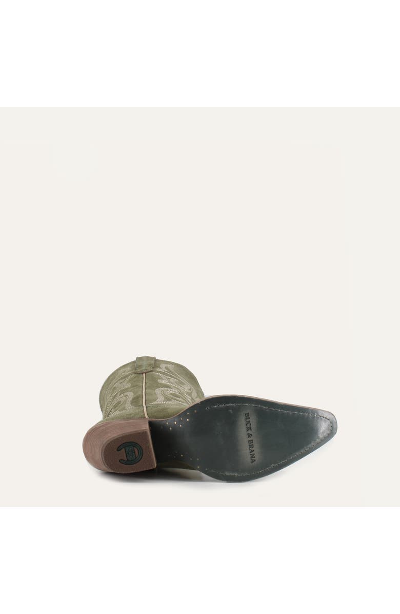 Buck & Brana Tessa Leather Boots, Alternate, color, Olive