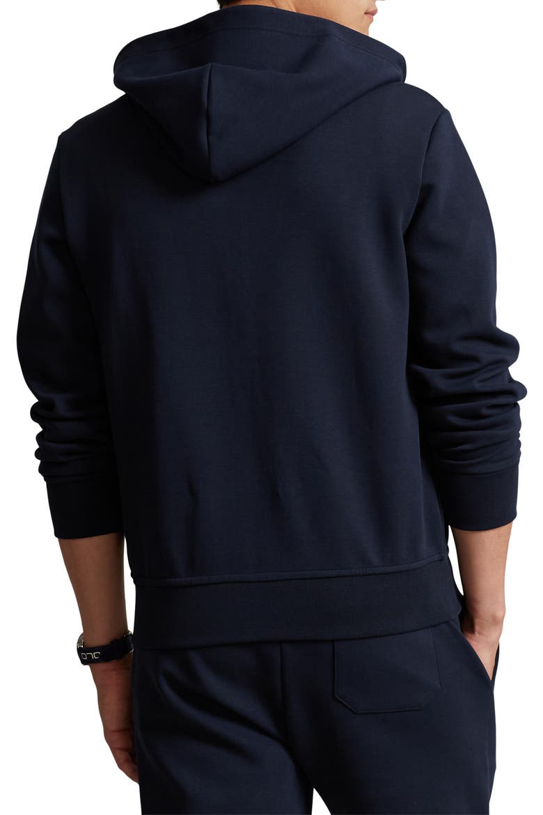 Double Knit Zip-Up Hoodie, Alternate, color, AVIATOR NAVY