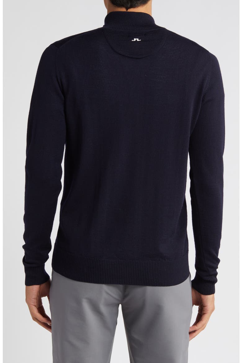 Kian Quarter Zip Wool Sweater, Alternate, color, JL NAVY