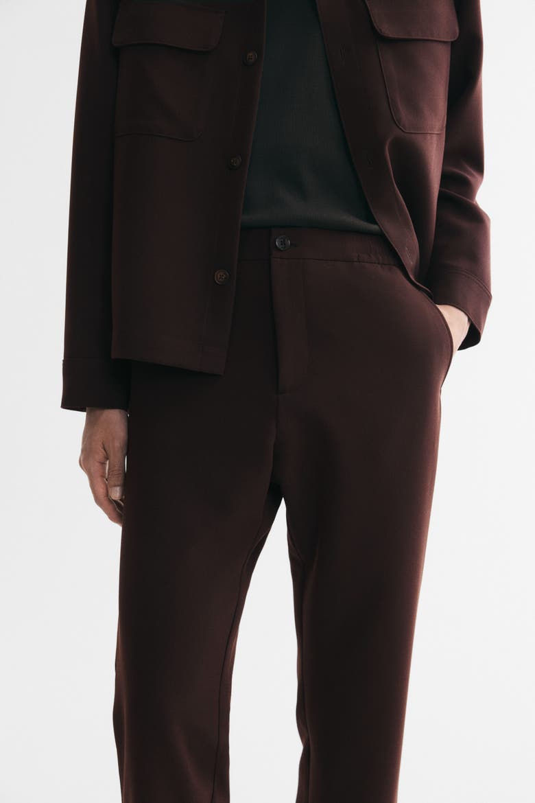 Regular-fit Twill Pants, Alternate, color, Dark brown