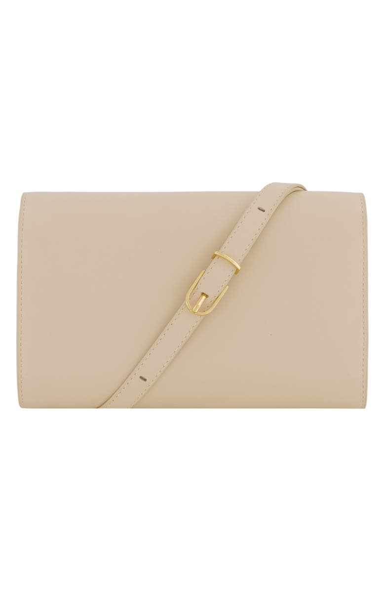 Vince Leather Crossbody Wallet, Alternate, color, Marzipan