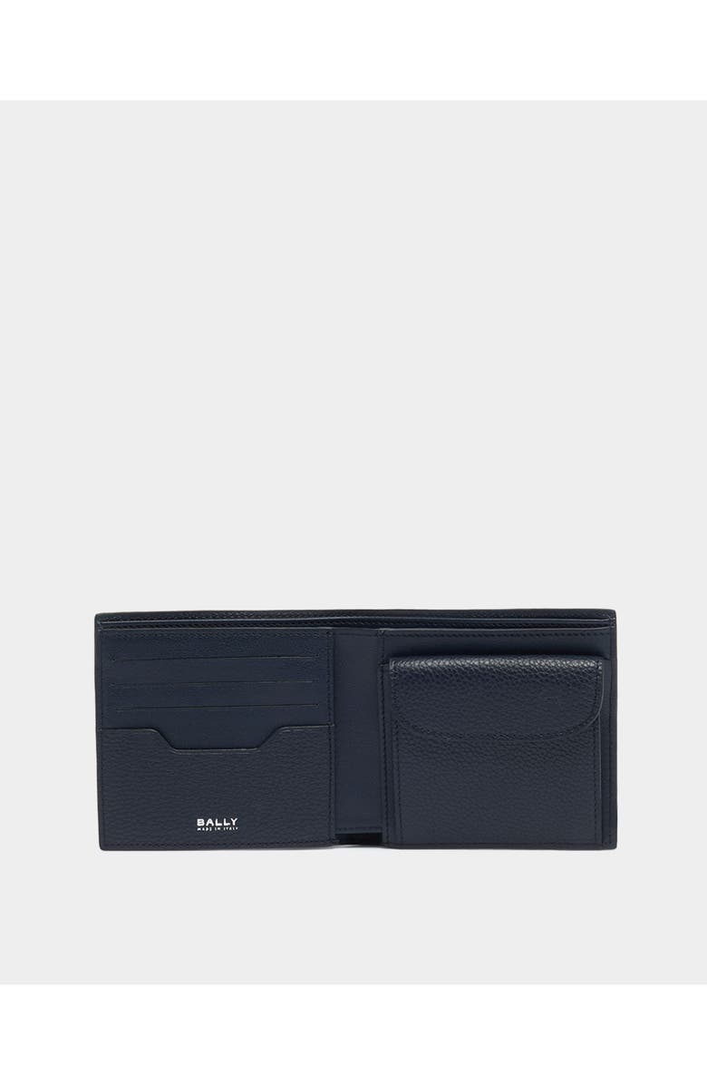 Bally Capitol Wallet in Grained Leather, Alternate, color, Blue