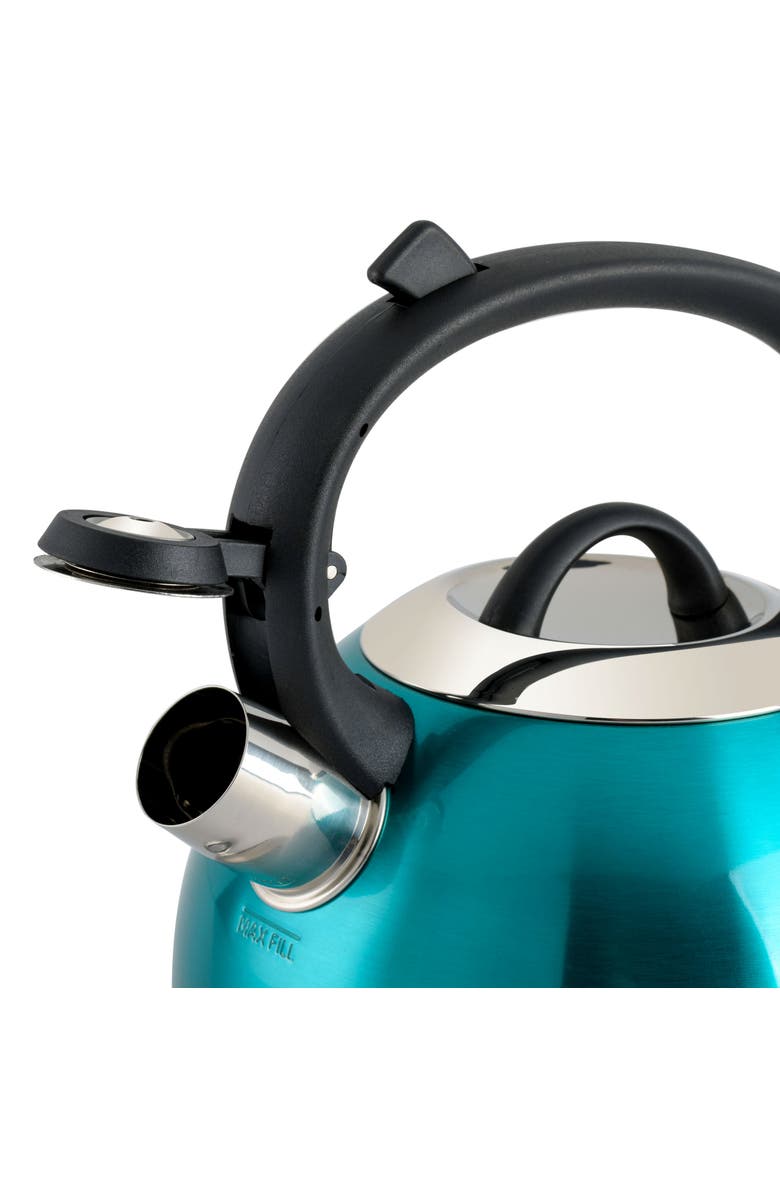 Mr. Coffee Flintshire 1.75 Quart Whistling Stovetop Tea Kettle, Alternate, color, Blue
