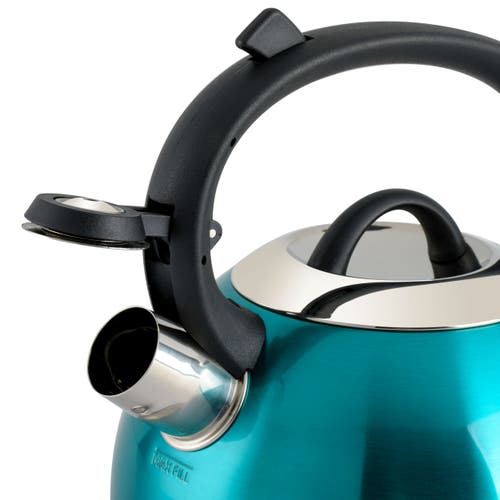 Mr Coffee Mr. Coffee Flintshire Turquoise 1.75qt Whistling Stovetop Tea Kettle In Blue