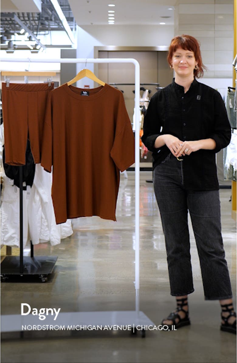 Malone Rib Oversize T-Shirt & Shorts, sales video thumbnail