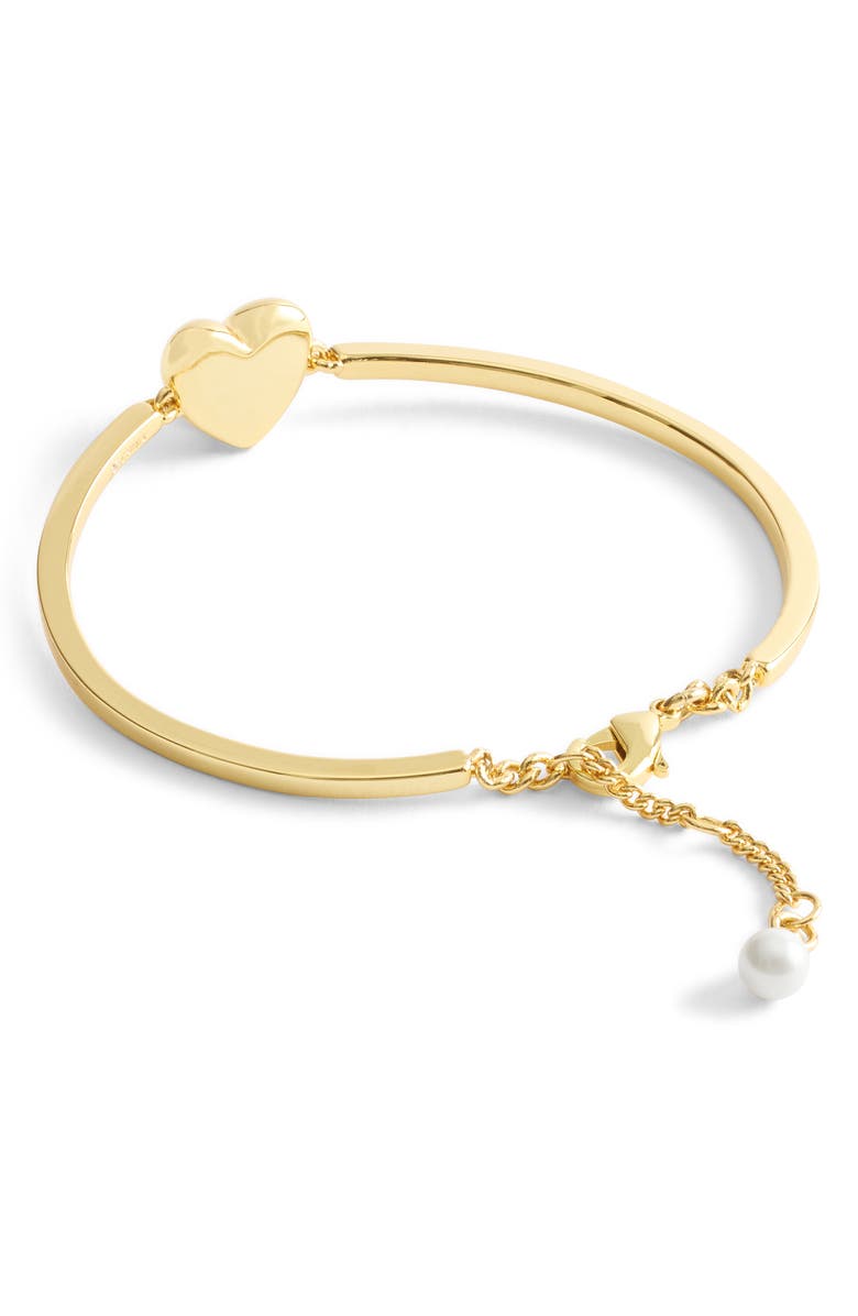 COACH Signature C Puffy Heart Charm Bracelet, Alternate, color, 