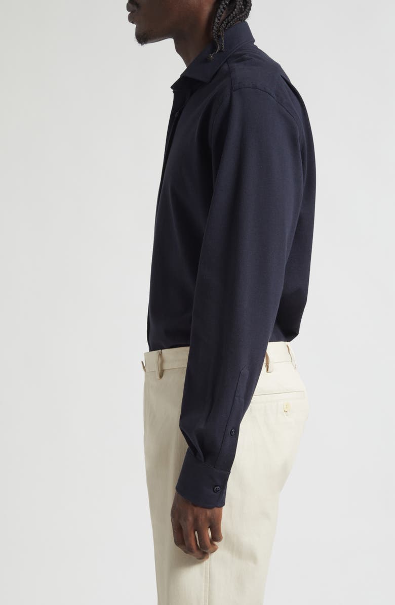 Ralph Lauren Purple Label Aston Cotton Oxford Button-Up Shirt, Alternate, color, Classic Chairman Navy