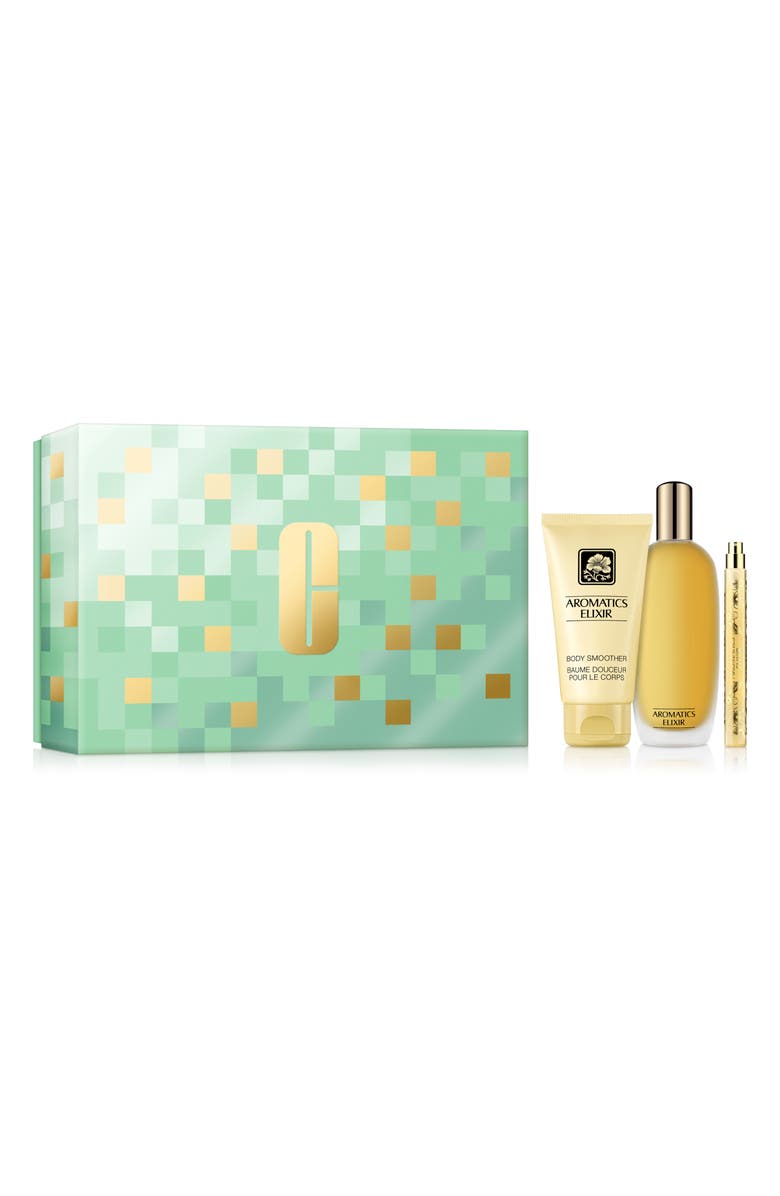 Clinique Aromatics Elixir Riches Perfume & Lotion Gift Set $172 Value, Main, color, 