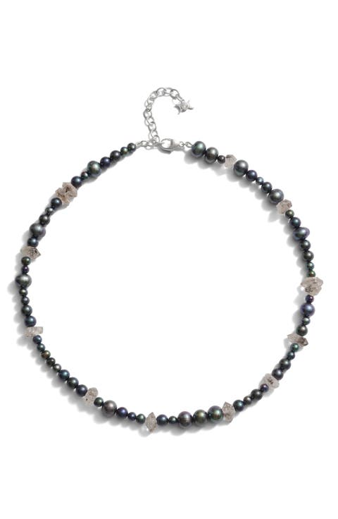 Spellbound Sterling Silver Pearl & Quartz Necklace