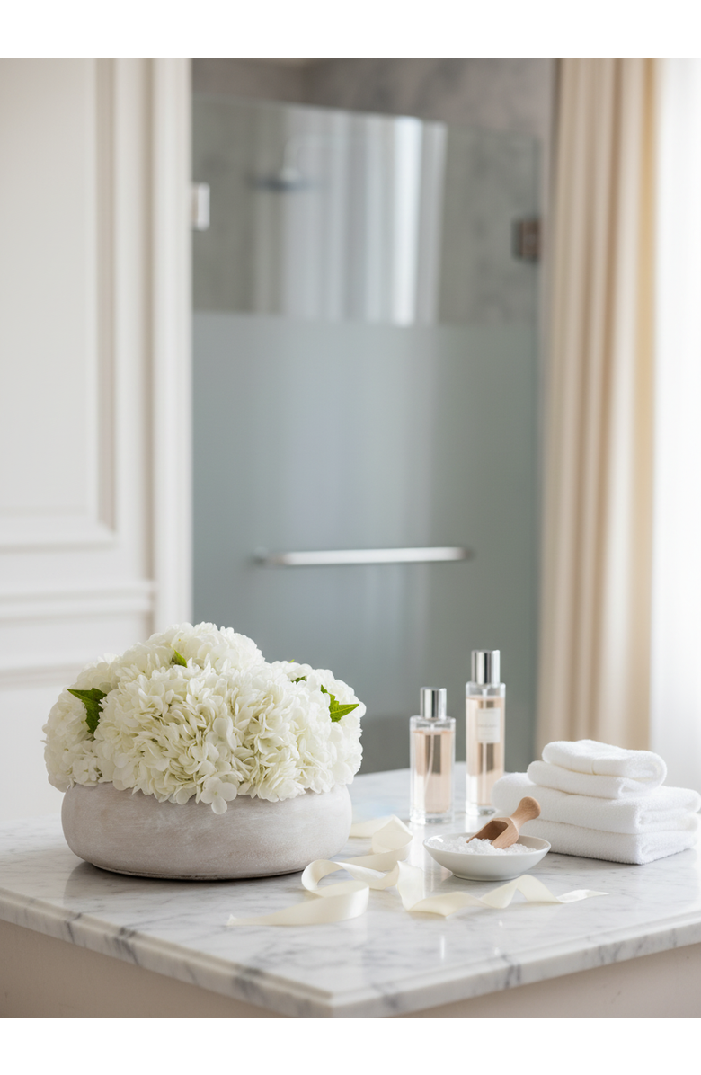 CocoBella Ezri RealTouch Hydrangea, Alternate, color, Snow