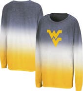 COLOSSEUM Women's Colosseum Navy West Virginia Mountaineers Winkle Dip Dye Long Sleeve T-Shirt