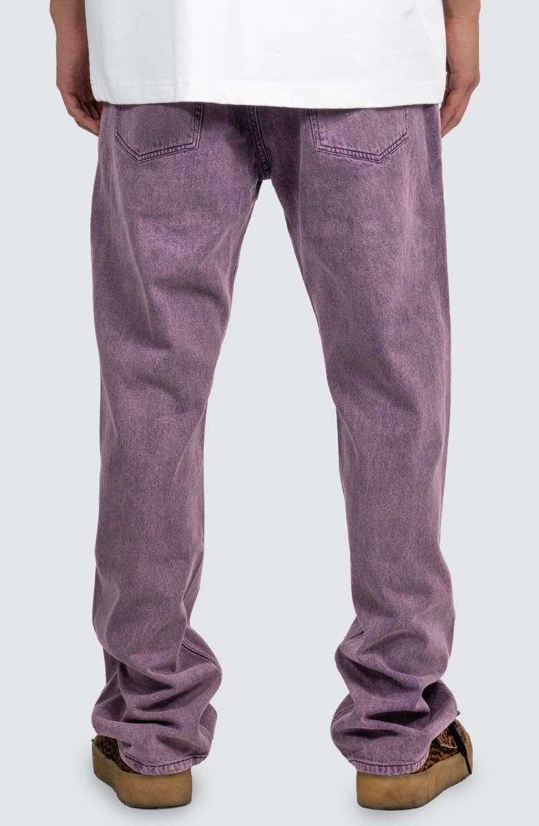 PLEASURES Acid Wash Straight Leg Jeans, Alternate, color, 