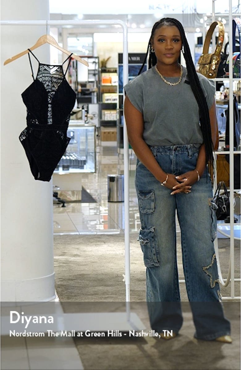 Colorplay Lace Overlay One-Piece Swimsuit, sales video thumbnail