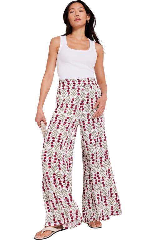 MINT VELVET MINT VELVET PRINT WIDE LEG TROUSER