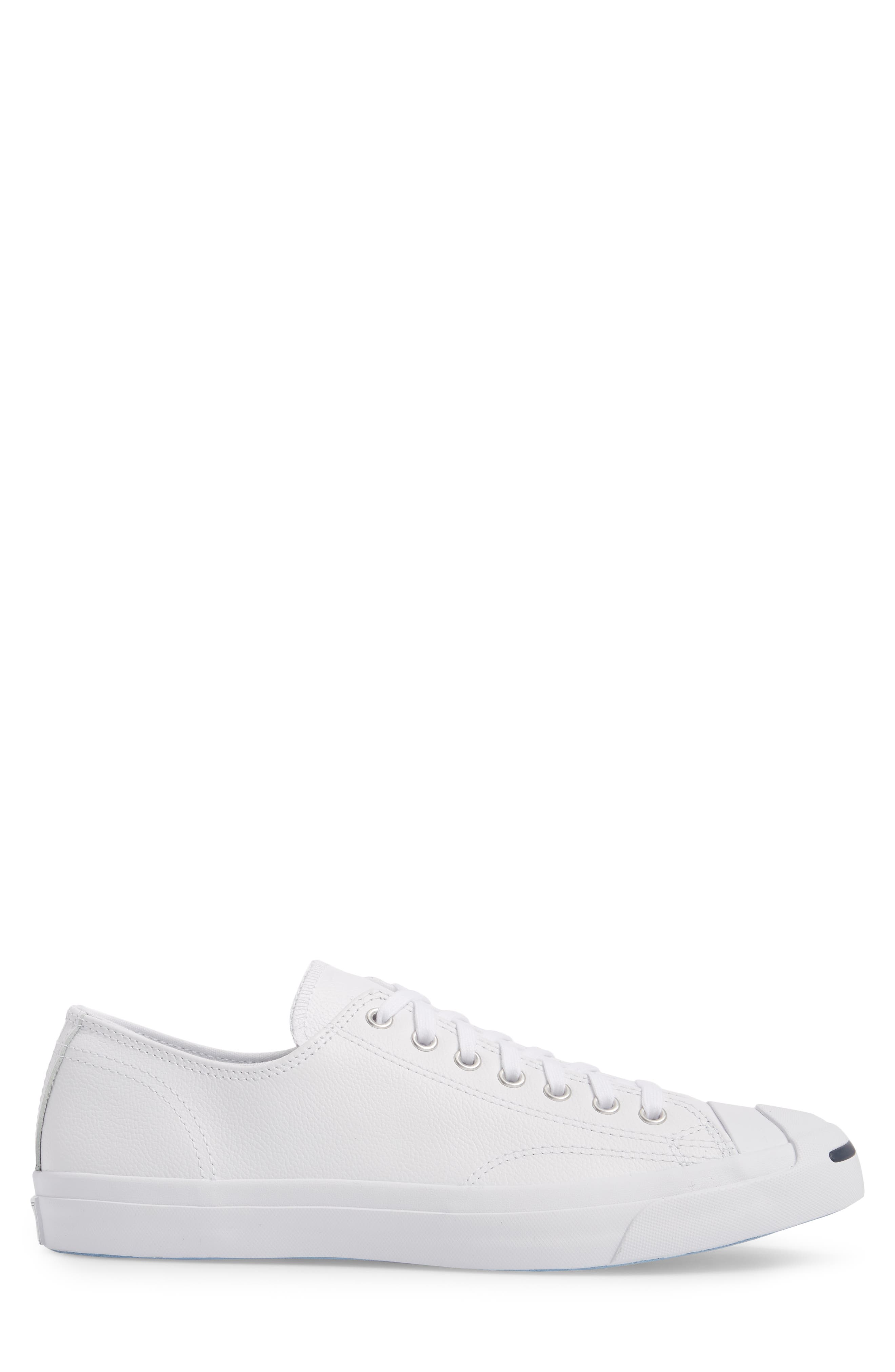 Jack Purcell Low Top Leather Sneaker, Alternate, color, WHITE/ NAVY