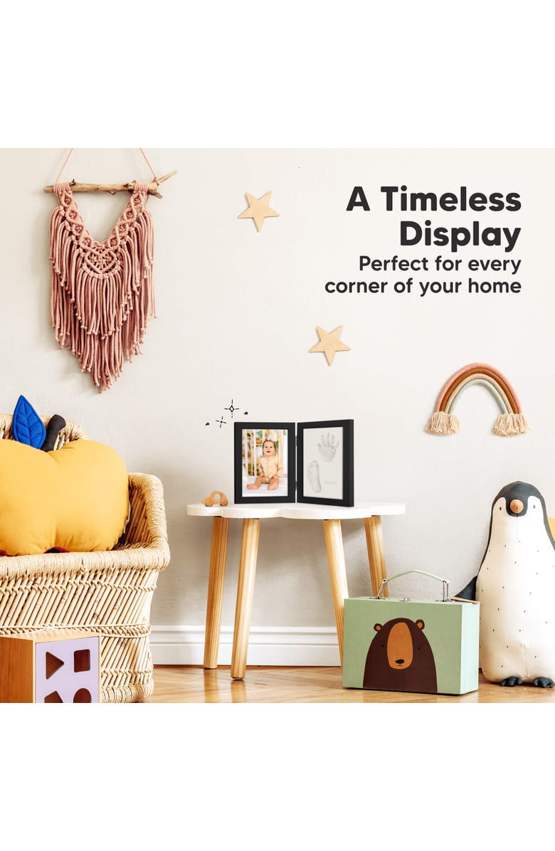 KeaBabies Rune Hand & Footprint Keepsake Frame, Alternate, color, Onyx Black