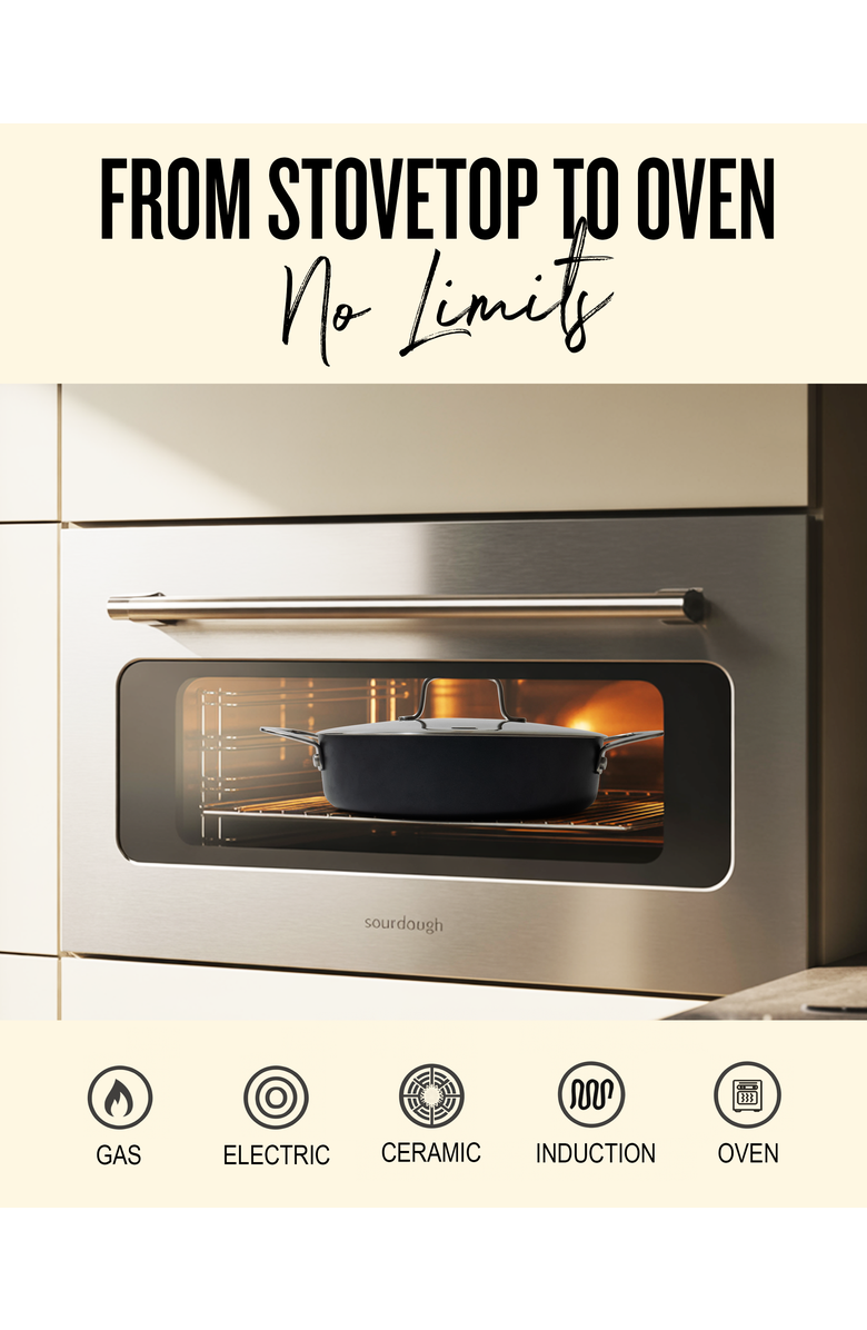 Alva Maestro Nonstick Ceramic Skillet, Alternate, color, Silver