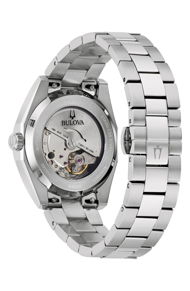 BULOVA Surveyor Bracelet Watch, 39mm, Alternate, color, Silver-Tone