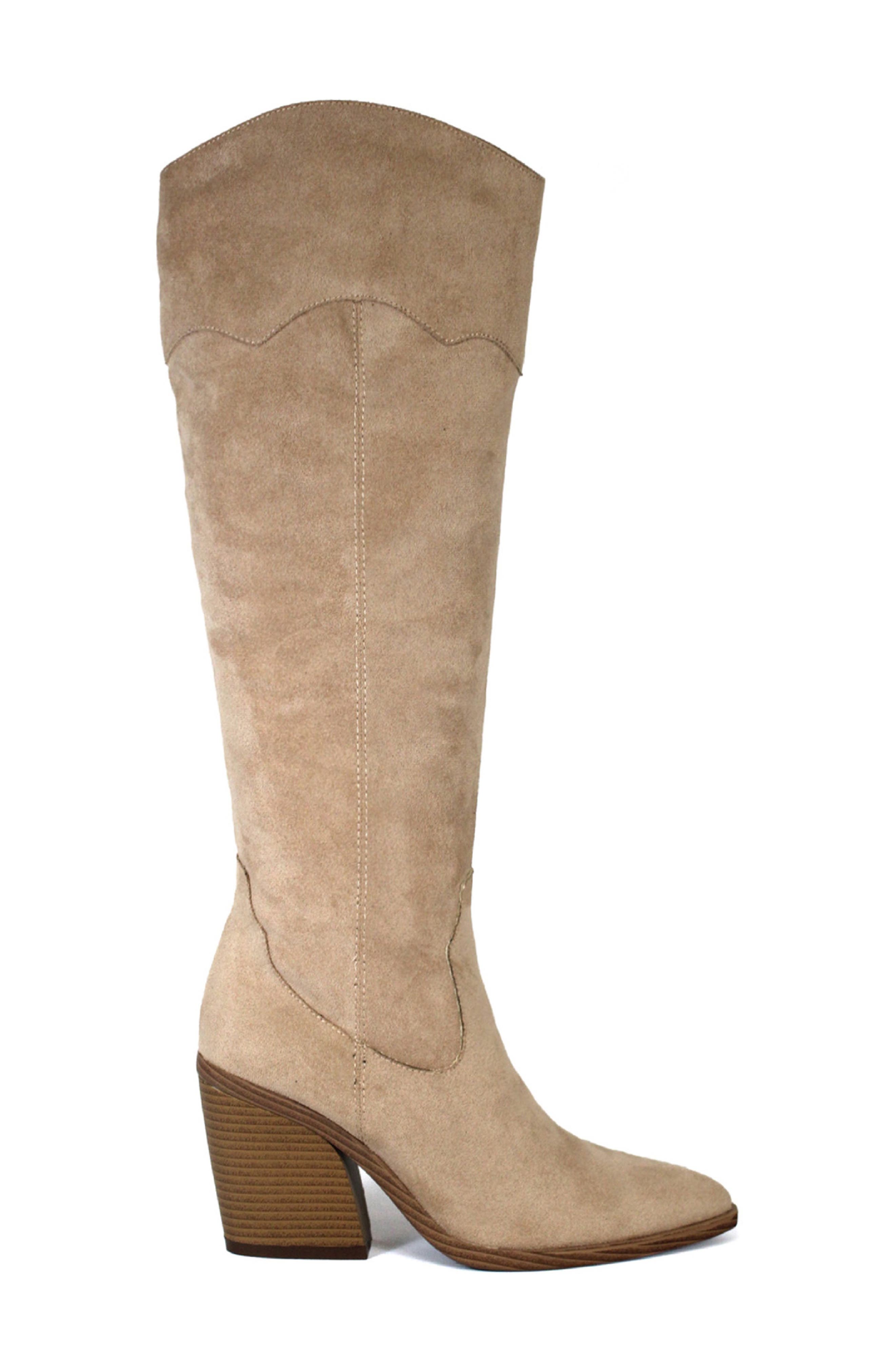 YOKI Muriel 09 Tall Boot, Alternate, color, Beige