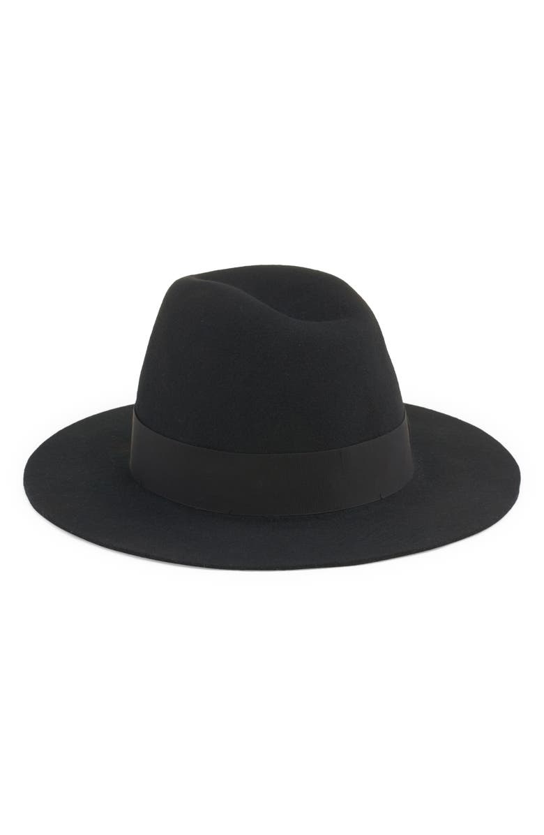 Dolce&Gabbana Wool Blend Felt Fedora, Alternate, color, N0000 Nero