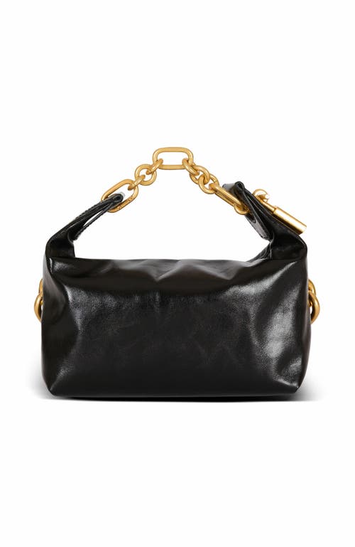 Balmain Sync Mini Bag In Calfskin Leather