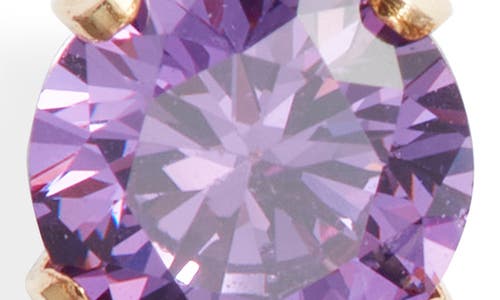 Set & Stones Birthstone Stud Earrings In Purple