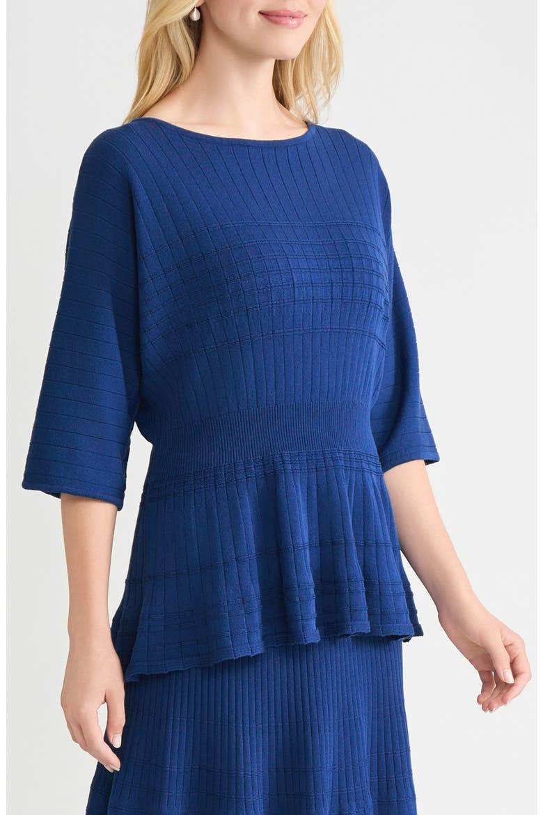 Dolman Sleeve Rib Sweater, Alternate, color, LAZULI BLUE