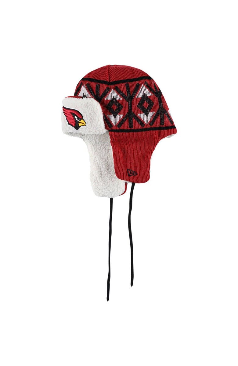 New Era Men's New Era  Cardinal Arizona Cardinals  Knit Trapper Hat, Main, color, 