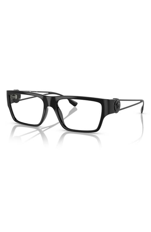 Versace 56mm Rectangle Optical Glasses