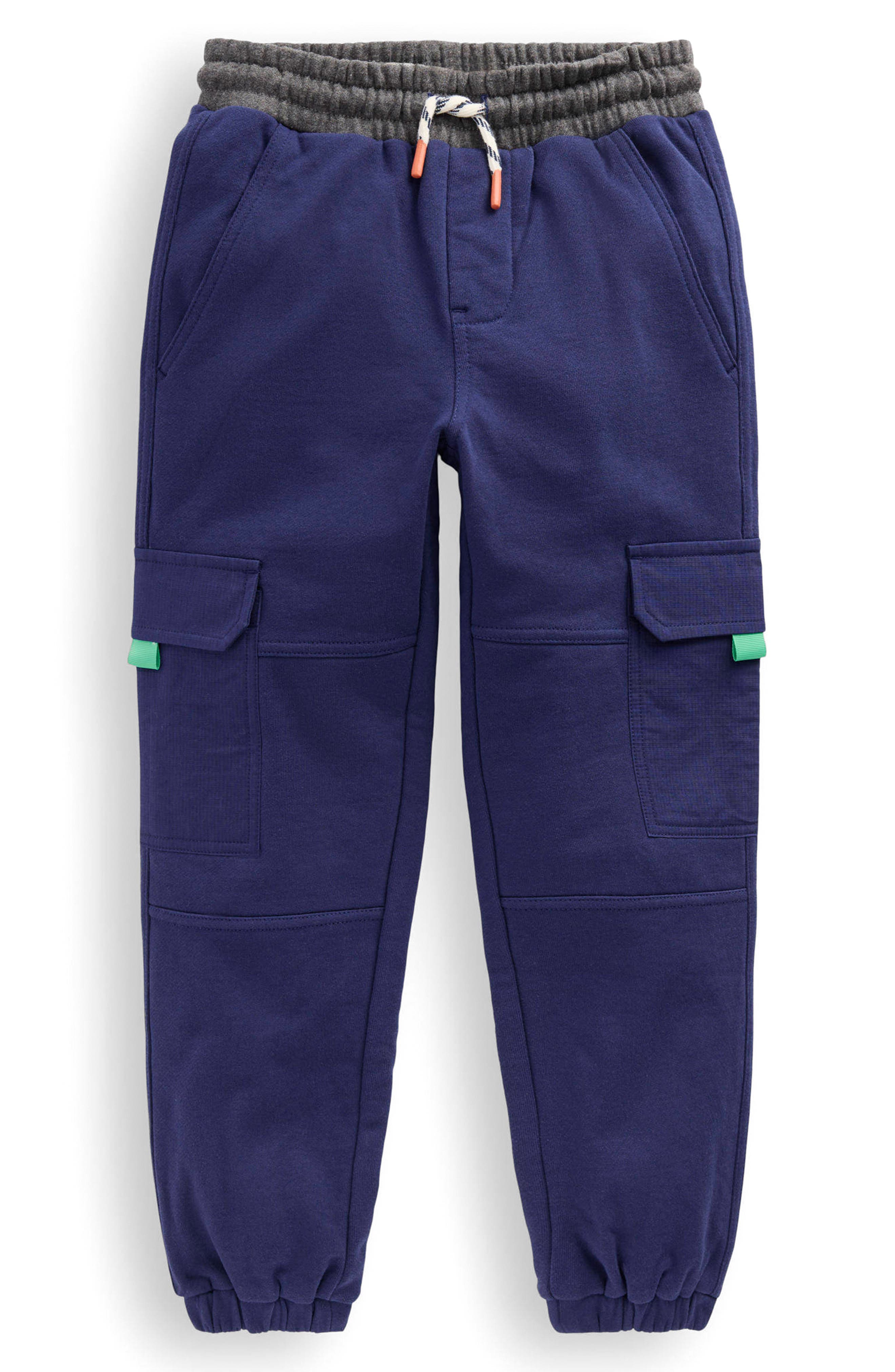 Mini Boden Kids' Cotton Ripstop Cargo Joggers