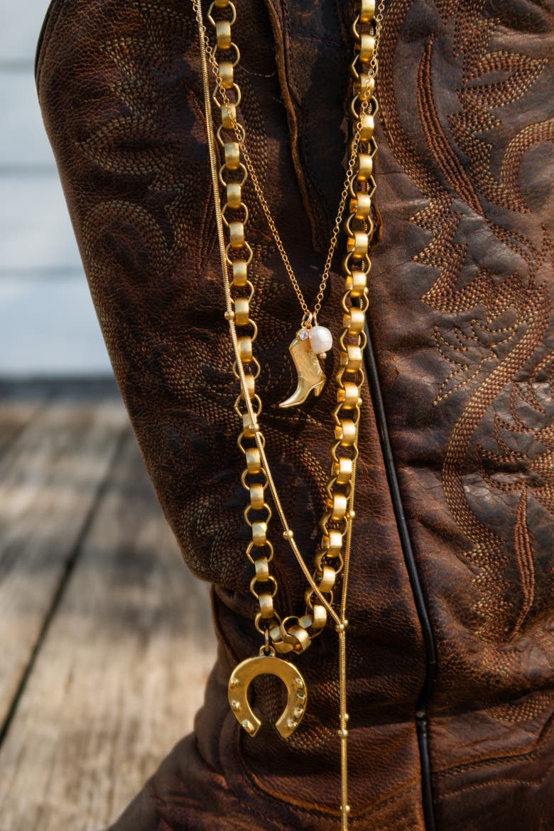 Lucky Me Necklace, Alternate, color, Gold