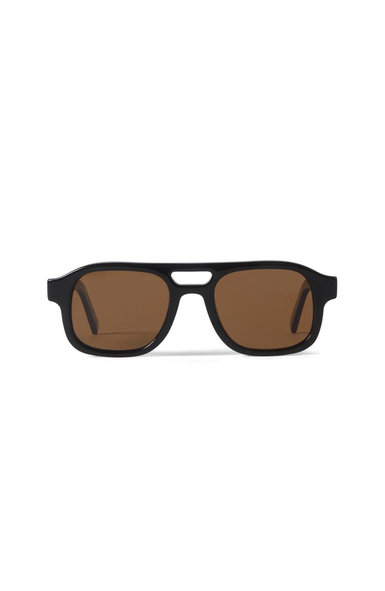 French Kiwis Eyewear Lenny Sunglasses, Main, color, Black