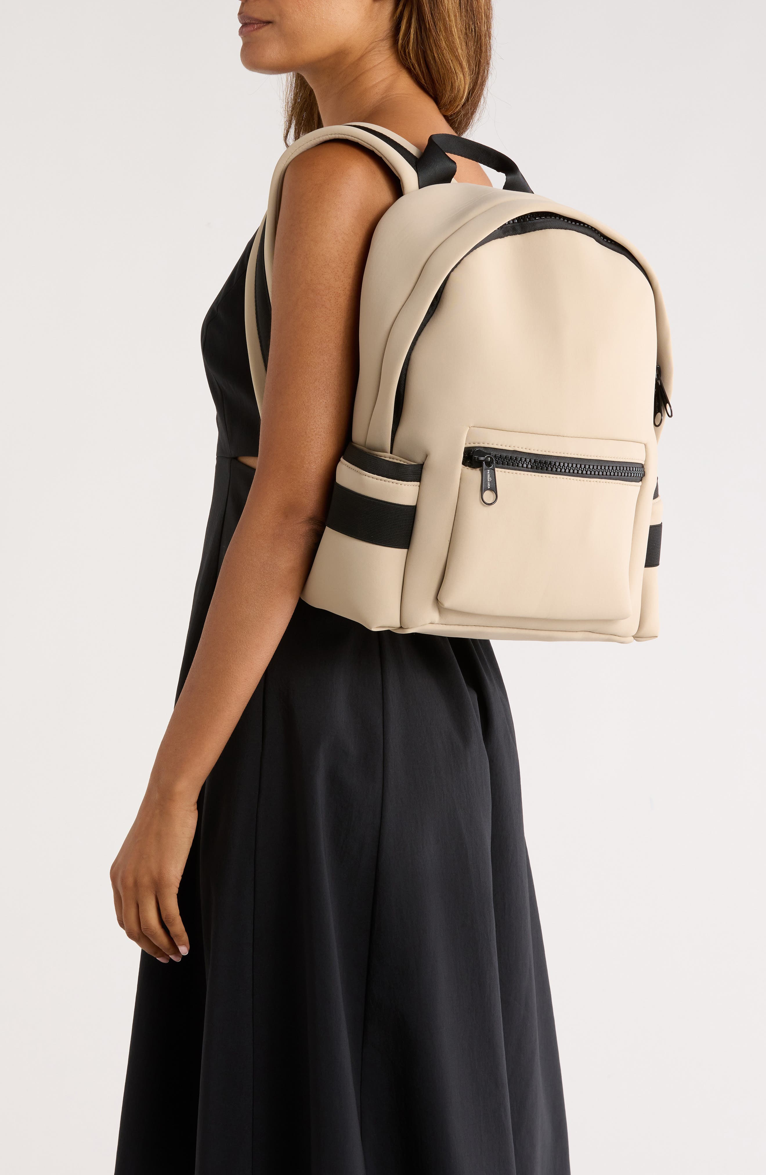 Neoprene Backpack, Alternate, color, KHAKI
