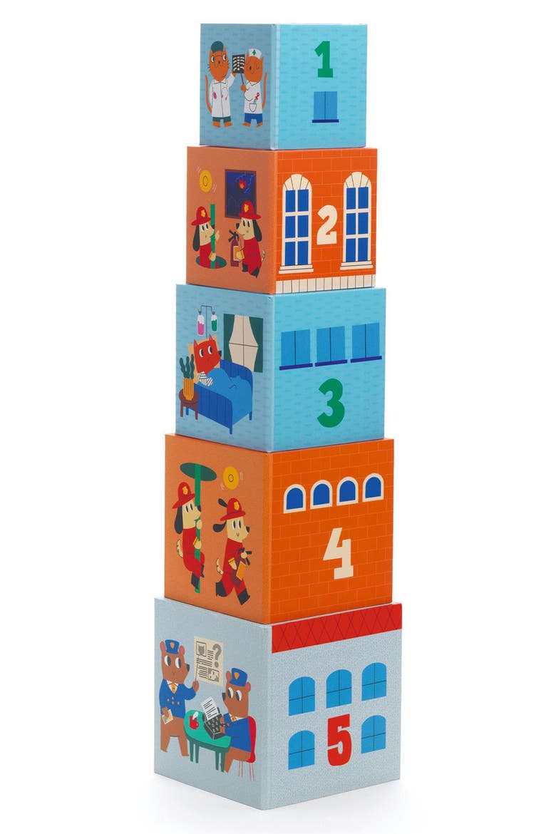 Topanicar Car & Blocks Playset, Alternate, color, BLUE MULTI