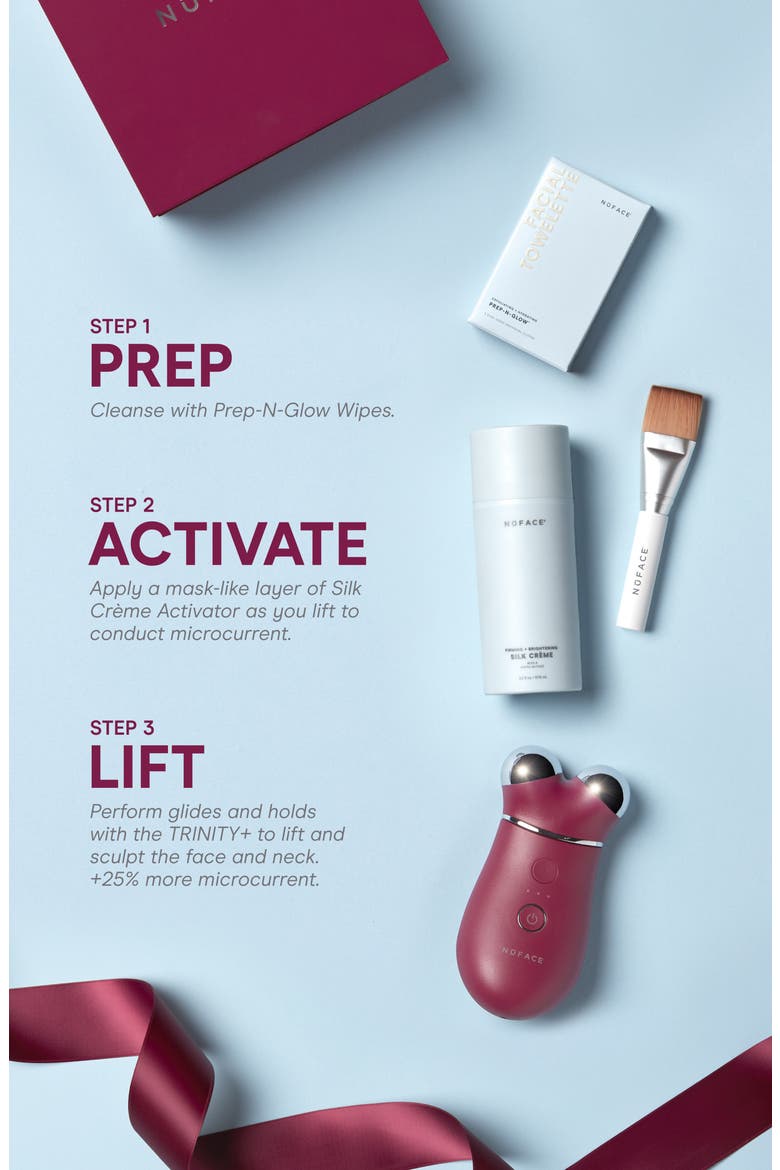 TRINITY+ Smart Advanced Facial Microcurrent Device Kit $502 Value, Alternate, color, VELVET ROSE