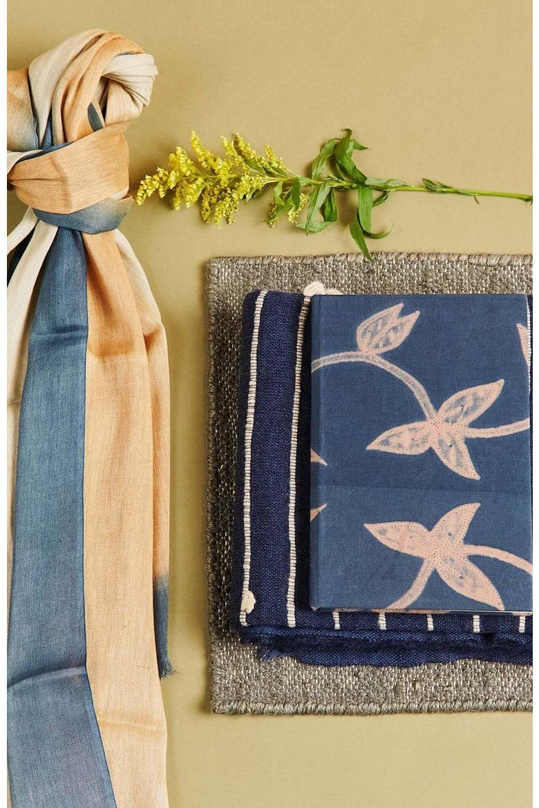 Oceana Beige Soft Linen Silk Handloom Scarf, Alternate, color, Beige