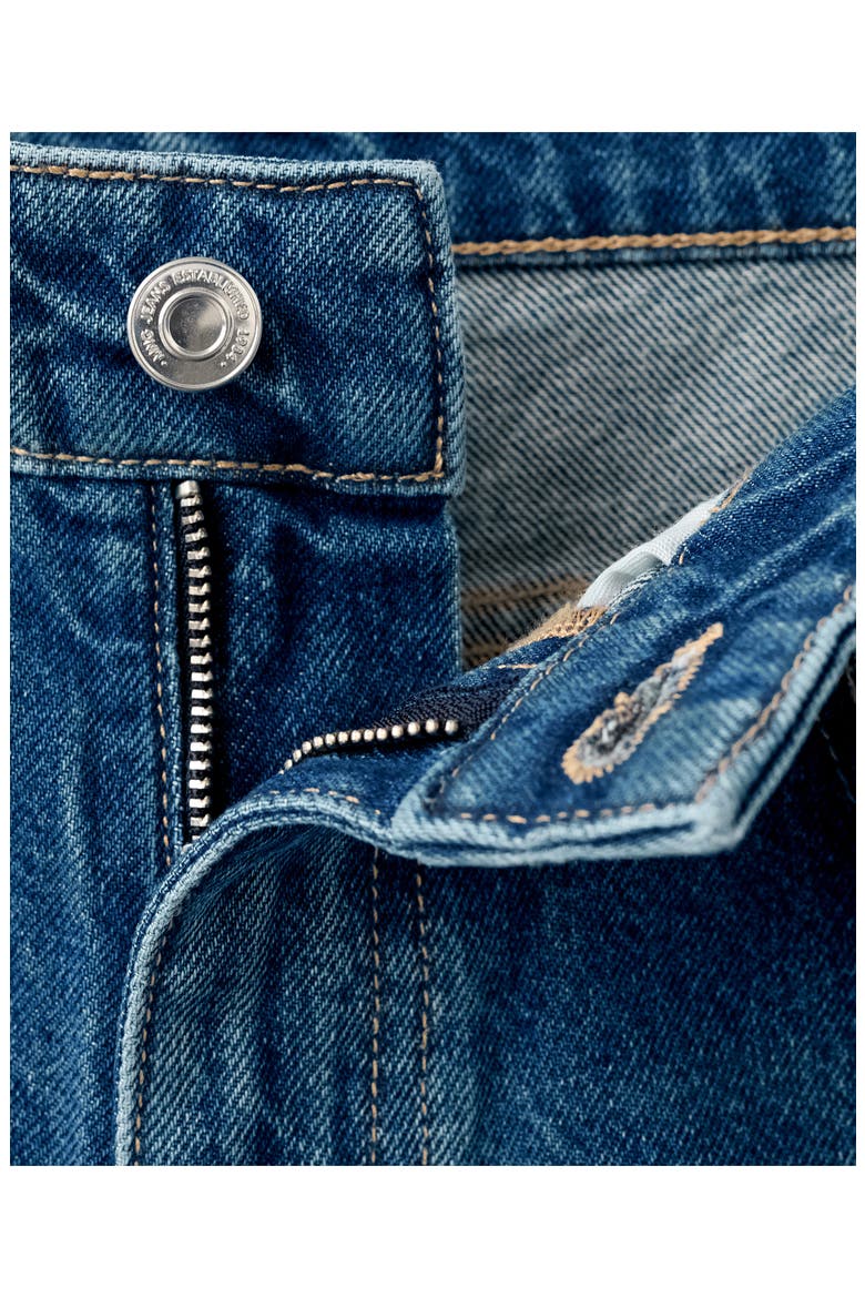 Low Rise Wide Leg Jeans, Alternate, color, DARK BLUE